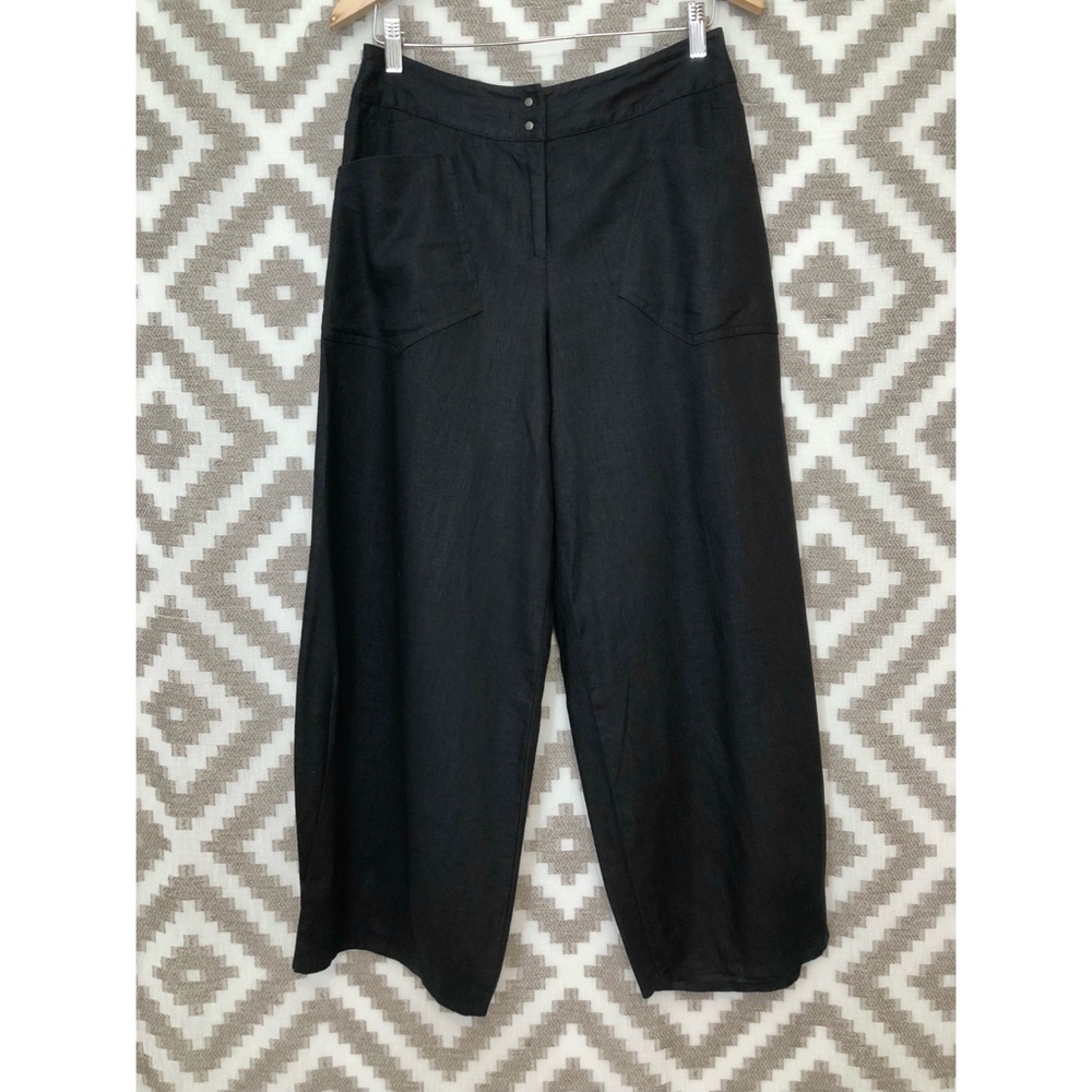 Babette EUC signature design - stylish wider leg in a solid linen. High quality!